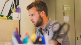 Person at computer